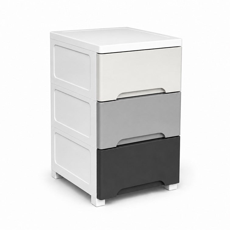 Cajonero Portofino Armaty de 3 Gavetas Colores Grises