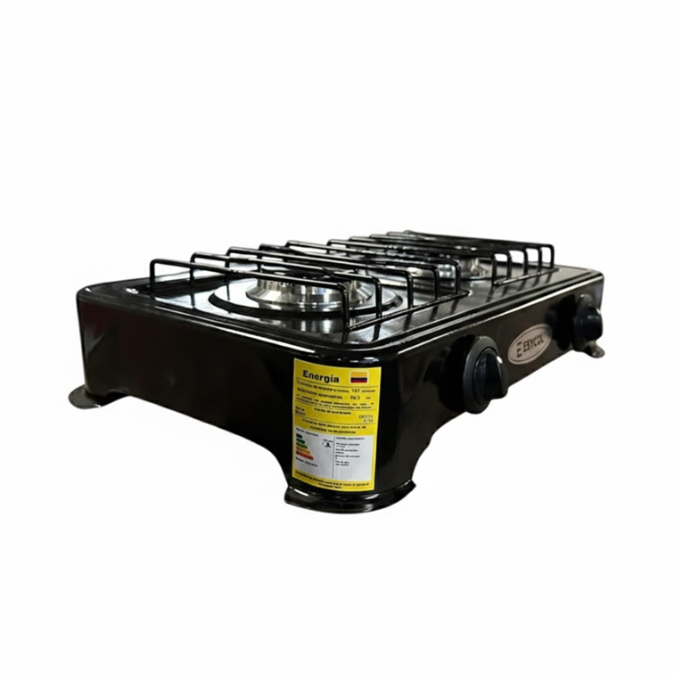 Estufa de Sobremesa Esmaltada Esycol 2 Puestos Gas Natural E-108