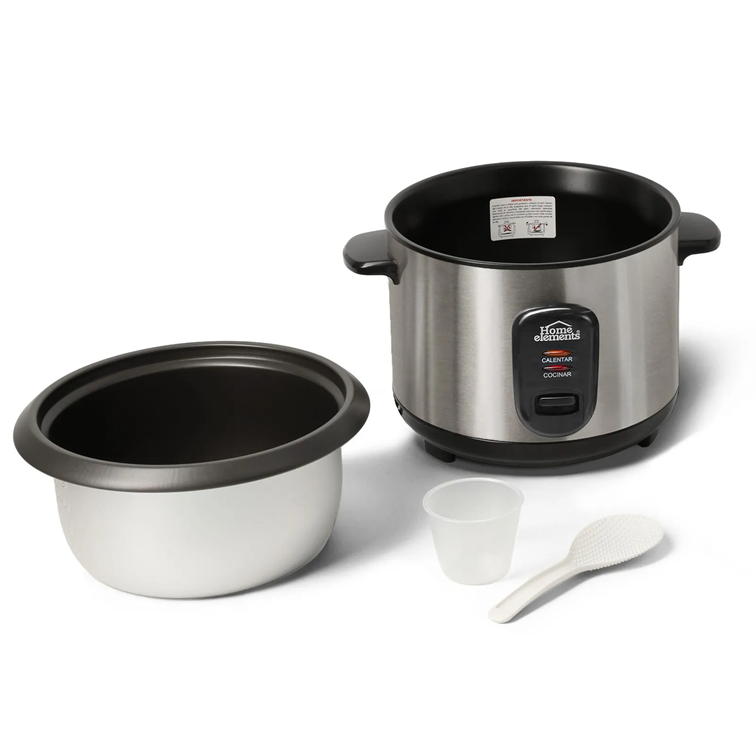 Olla Arrocera Home Elements de 1.0 L en Acero Inoxidable HEAR-10SS