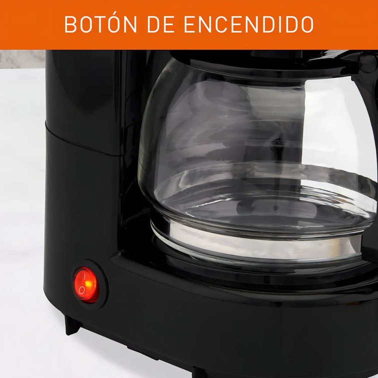 Cafetera Imusa de Filtro Café City 6 Tazas Negra 8000035657
