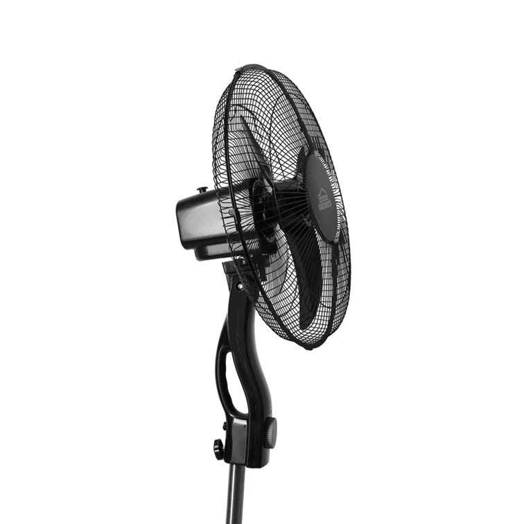 Ventilador Home Elements de Pedestal de 16 Pulgadas Color Negro HEVB16N