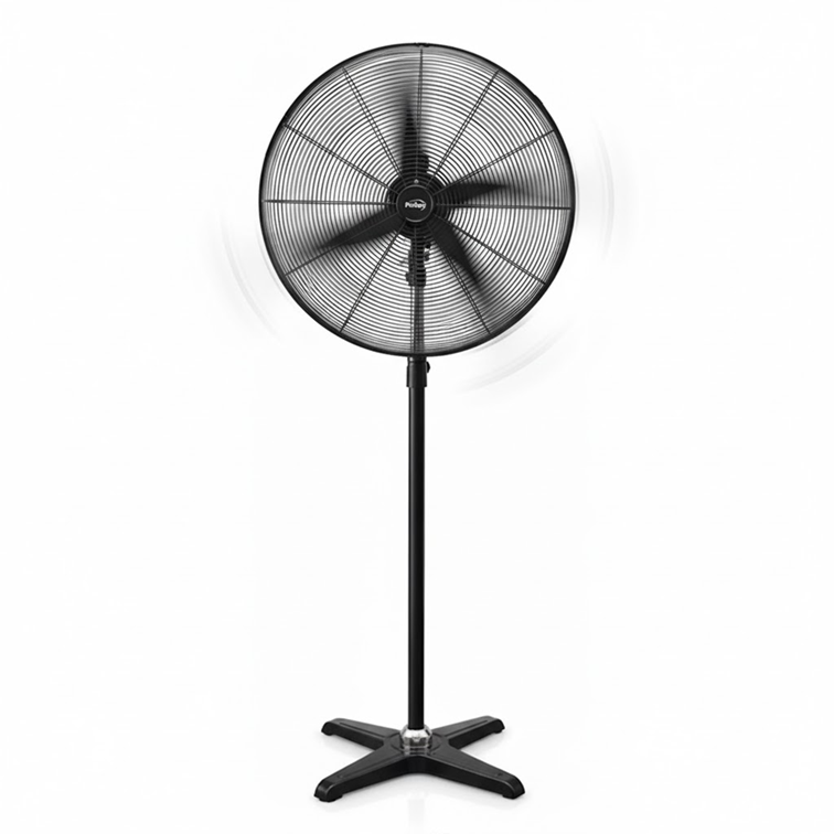 Ventilador Industrial de Pedestal Kalley de 24" Negro K-VAP24P