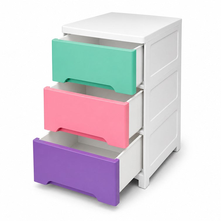 Cajonero Portofino Infantil Armaty de 3 Gavetas Color Niña