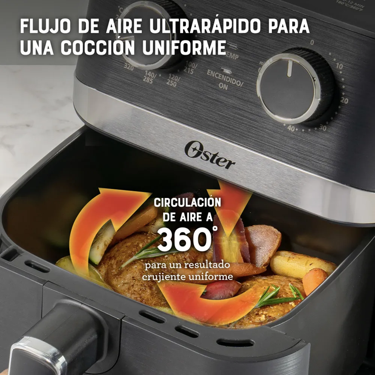 Freidora de Aire DiamondForce Oster de 4 litros