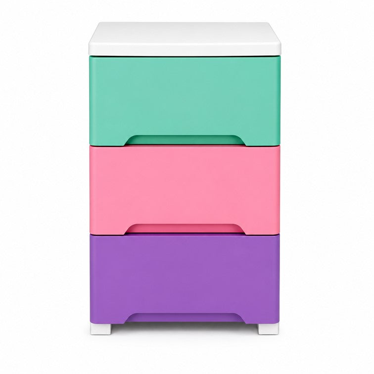 Cajonero Portofino Infantil Armaty de 3 Gavetas Color Niña