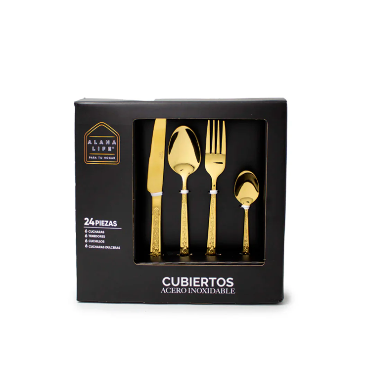 Set de cubiertos Santiago x 24 piezas Alana Life