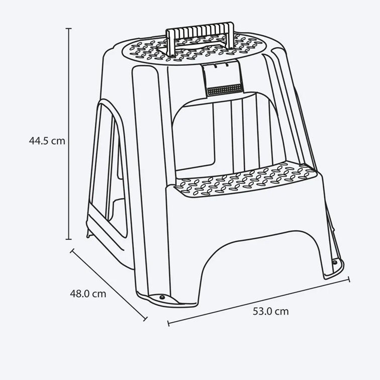 Escalesilla Rimax de 2 pasos con Tapa Organizadora