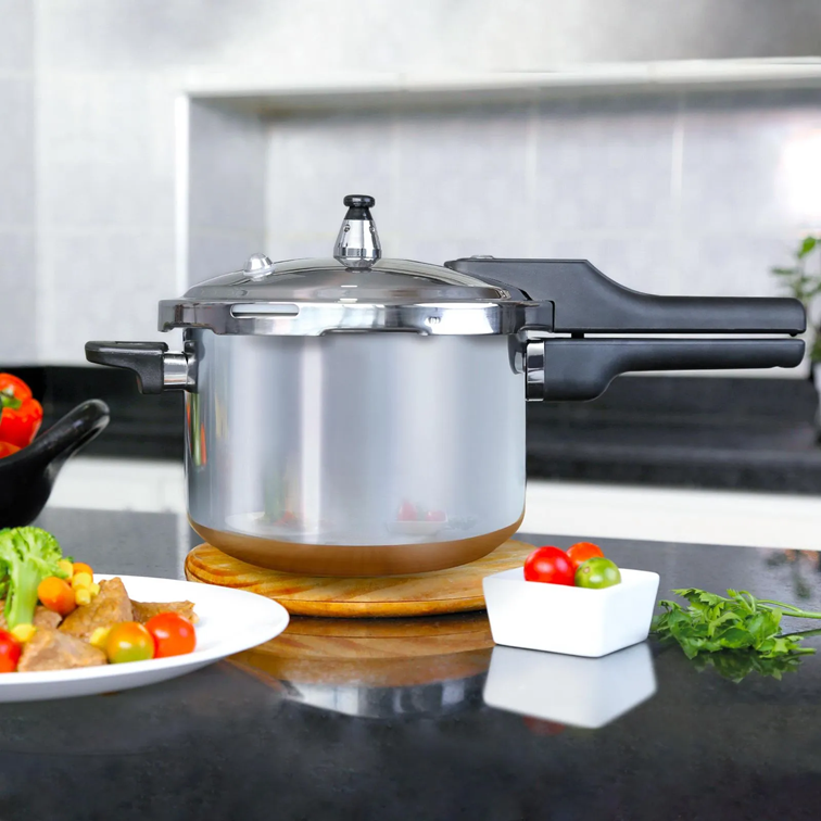 Olla a Presión Home Elements de 3.2 L Con Tapa Acero Inoxidable HEPC32LLSS