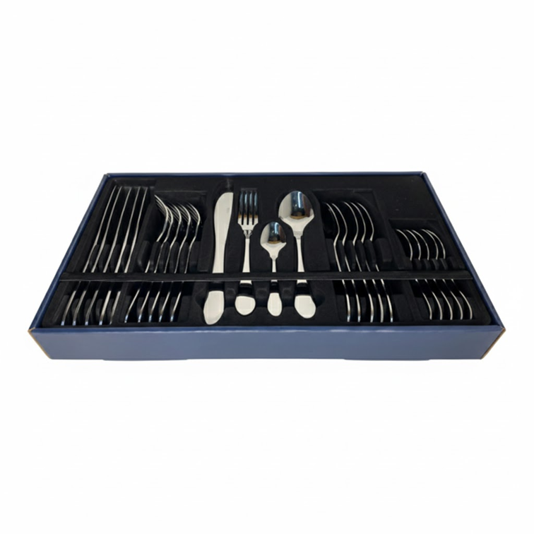 Set de Cubiertos Premium Dkasa de 24 Piezas en Acero Inoxidable A164-24