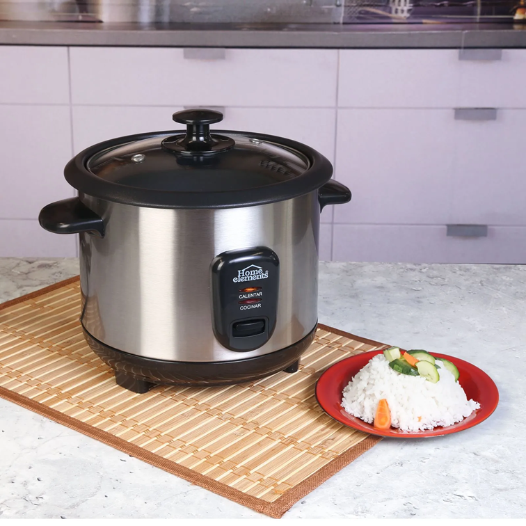 Olla Arrocera Home Elements de 1.0 L en Acero Inoxidable HEAR-10SS