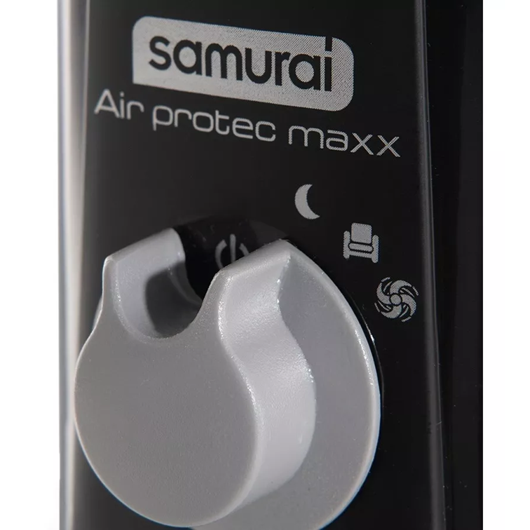 Ventilador Samurai Air Protec Maxx 2 en 1 de 16 Pulgadas Negro