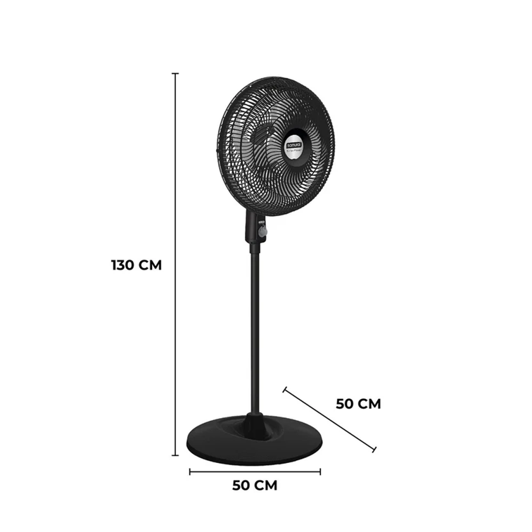 Ventilador Samurai Turbo Power de Pedestal Negro 5861032308