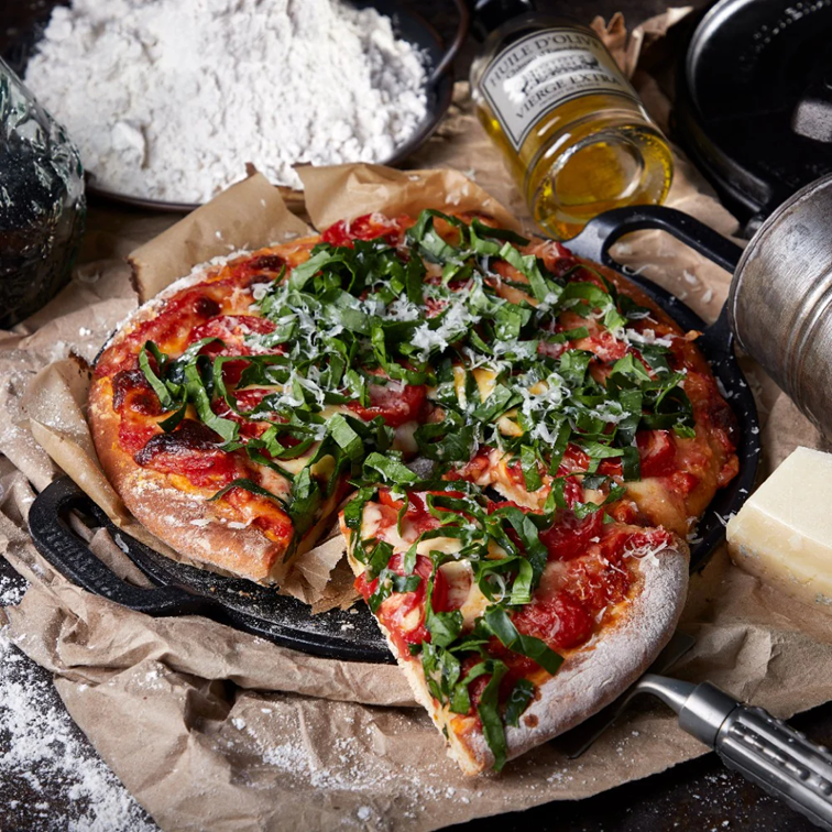 Plancha Para Pizza de Hierro Fundido Victoria de Doble Asa 25 Cm 38328