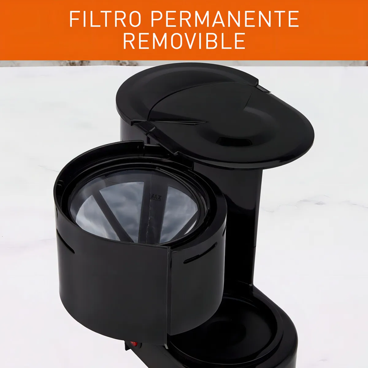 Cafetera Imusa de Filtro Café City 6 Tazas Negra 8000035657