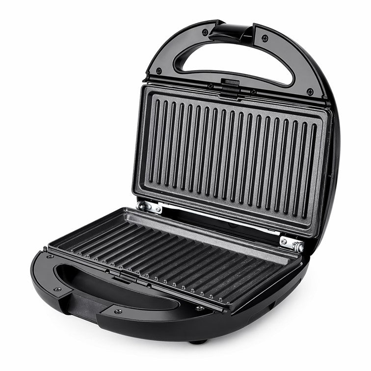 Sanduchera Kalley 3 en 1 - Platos intercambiables Negro K-SM3