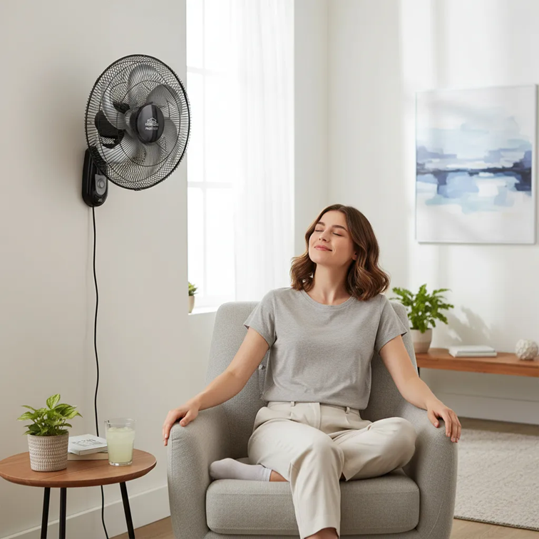 Ventilador Home Elements MaxiFlow de Pared 16 " HEMFW6P-16N