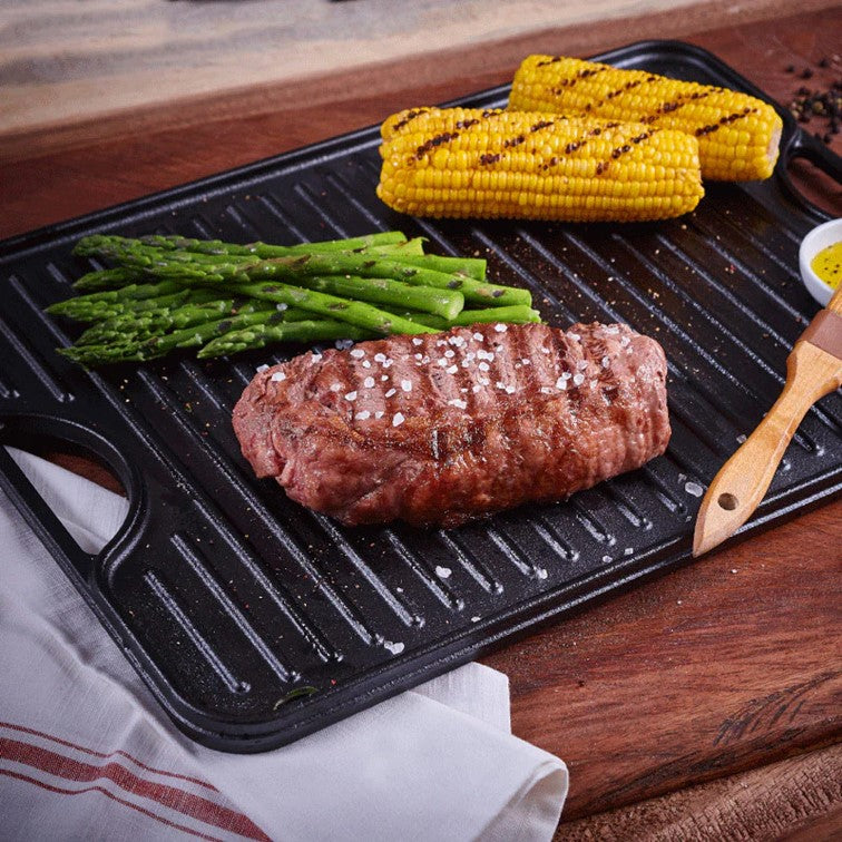 Plancha Reversible para Asar de Hierro Fundido Victoria 50 x 35 Cm 34184