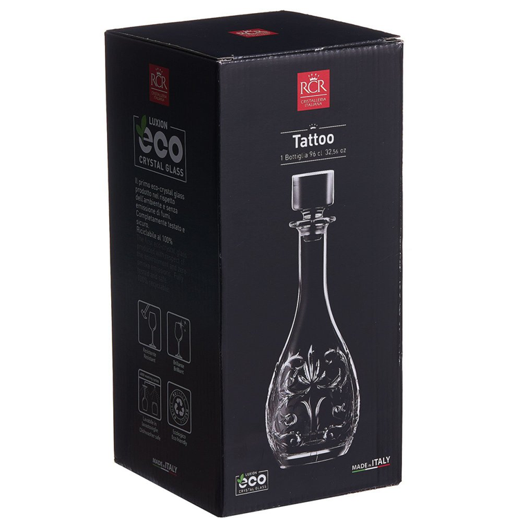 Botella Para Licor Línea Tattoo de Cristalería Italiana 51622020006