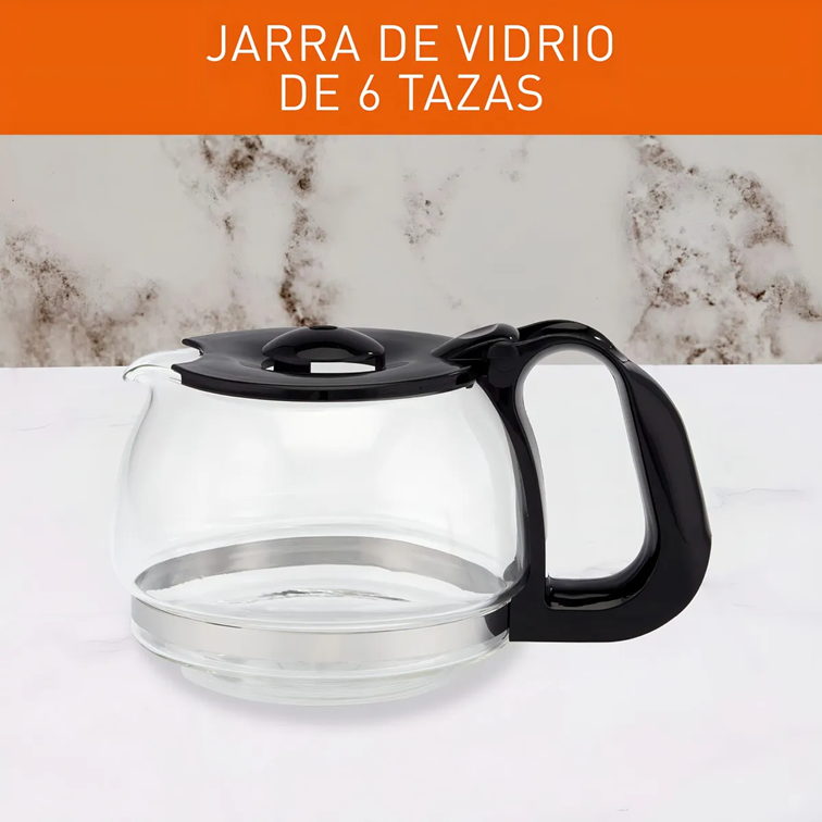 Cafetera Imusa de Filtro Café City 6 Tazas Negra 8000035657