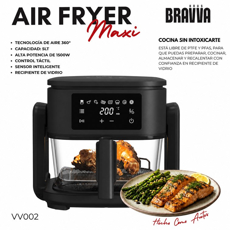 Freidora de Aire BRAVVA Maxi de 5 Litros VV002