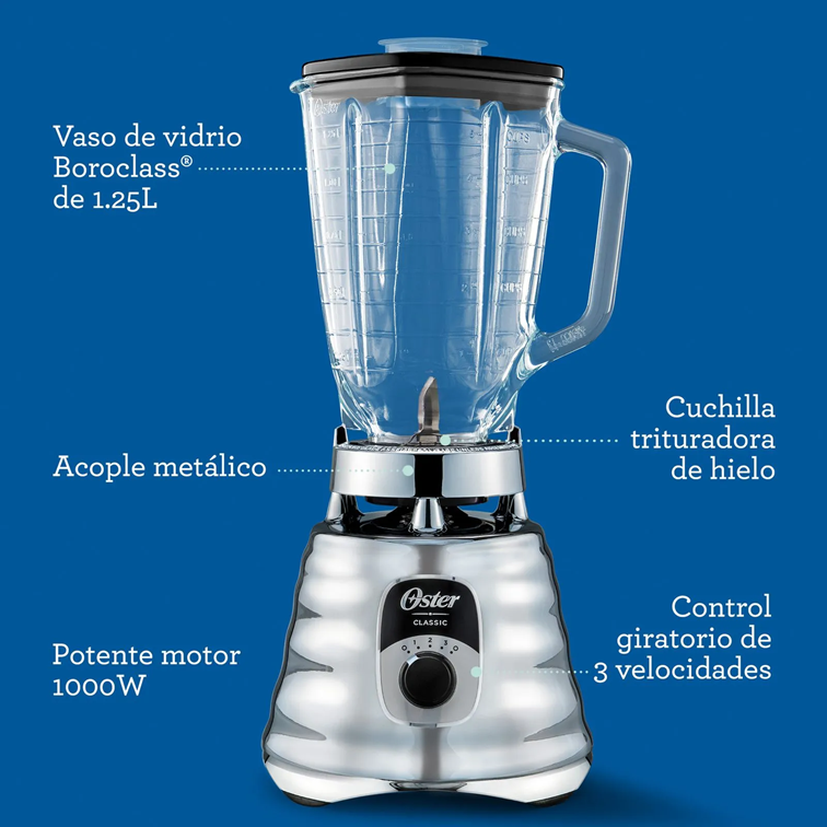 Licuadora Oster Clásica 3 Velocidades 700 W BLST4655
