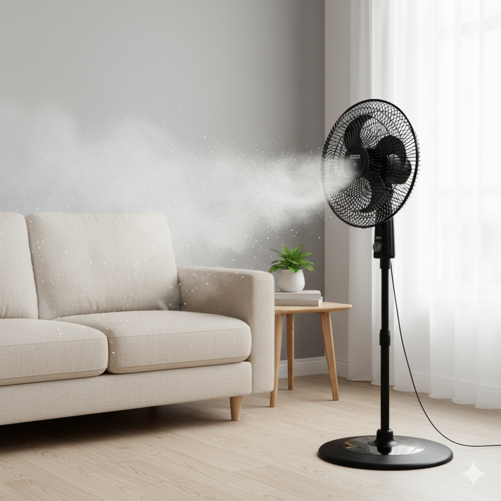Ventilador Samurai Air Protec Maxx 2 en 1 de 16 Pulgadas Negro