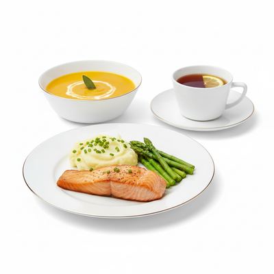 Vajilla de Vitrocerámica 4 Puestos 16 Piezas Decorada Borde Dorado HEVV-1609