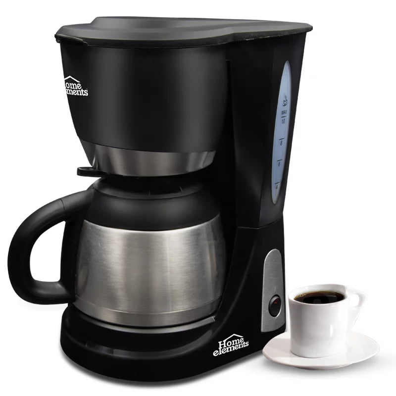 Cafetera Con Jarra en Acero de 10 Tazas Home Elements