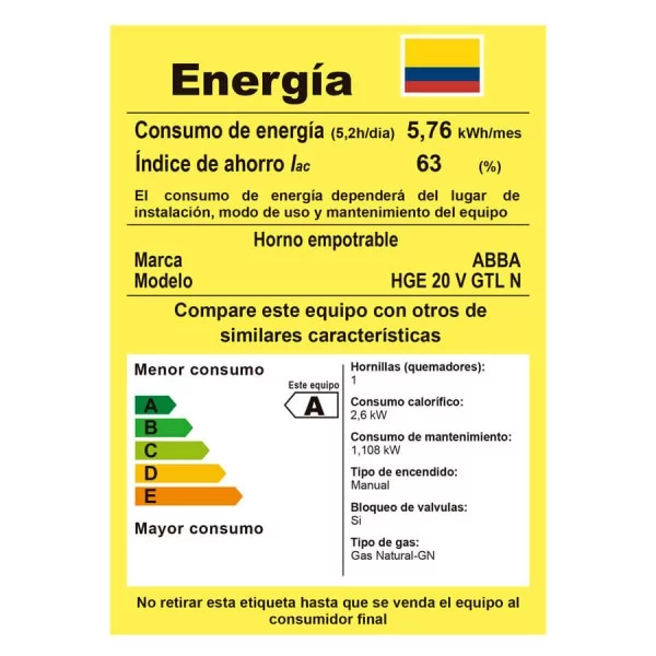 Horno de Empotrar en Acero Inoxidable y Vidrio Reflectivo GTLG Abba