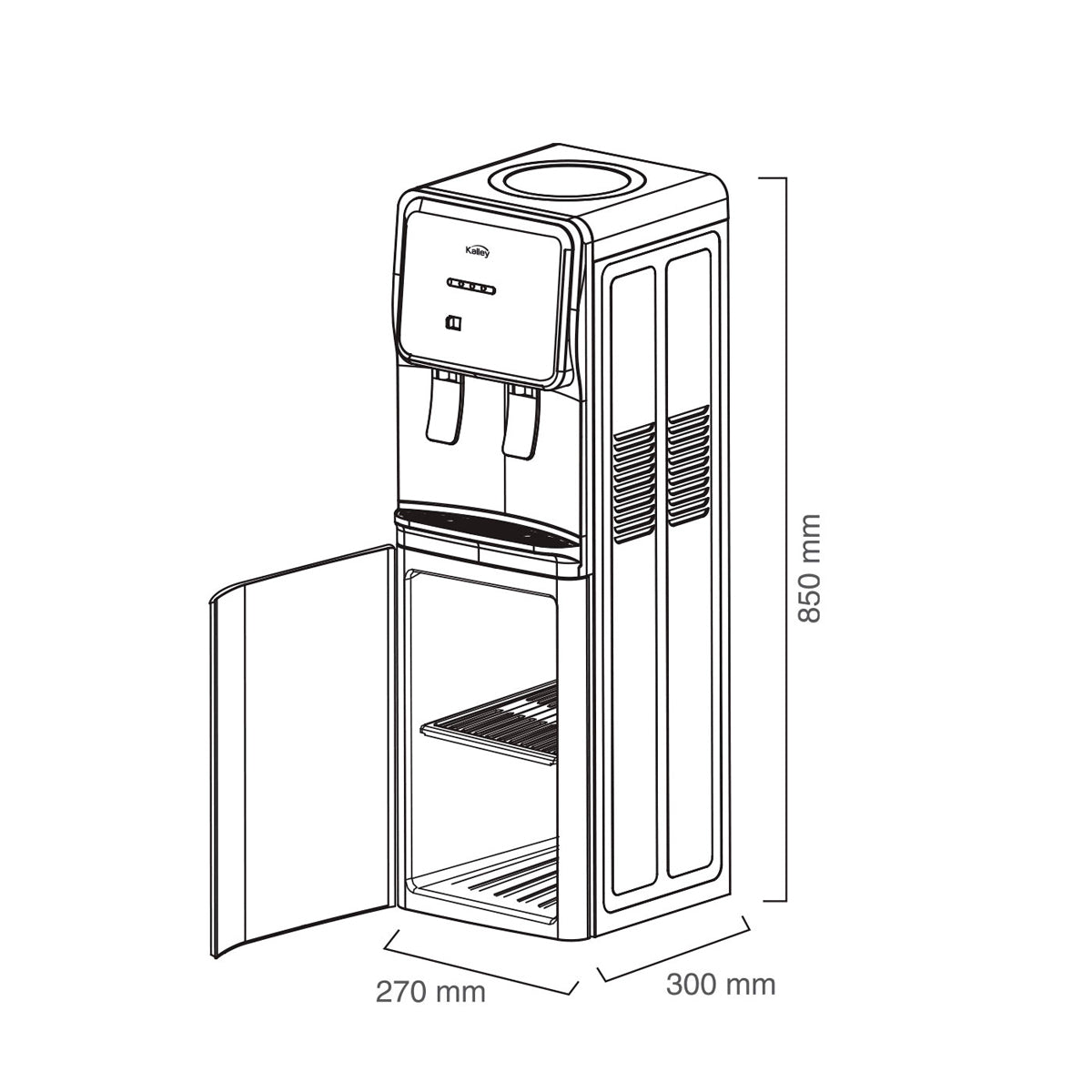 Dispensador para Botellon de Agua de Piso Kalley