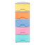 Practimueble Apariencia Rattan 5 Gavetas Colplast Color Pastel