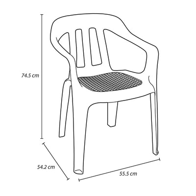 Juego de Sillas Dinastia Linea ambiental x4 Rimax