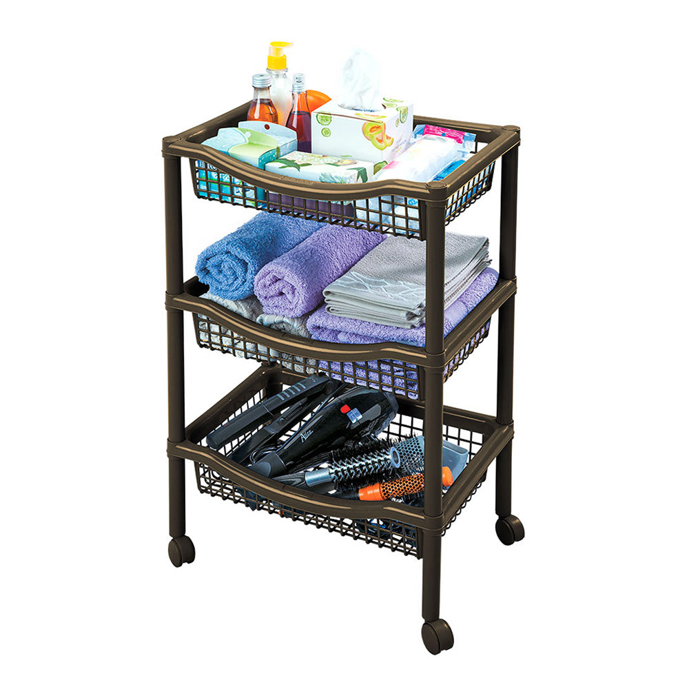 Canasta Móvil Rimax Rectangular de 3 Niveles