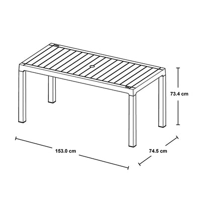 Mesa Barú Familiar de 6 Puestos Rimax