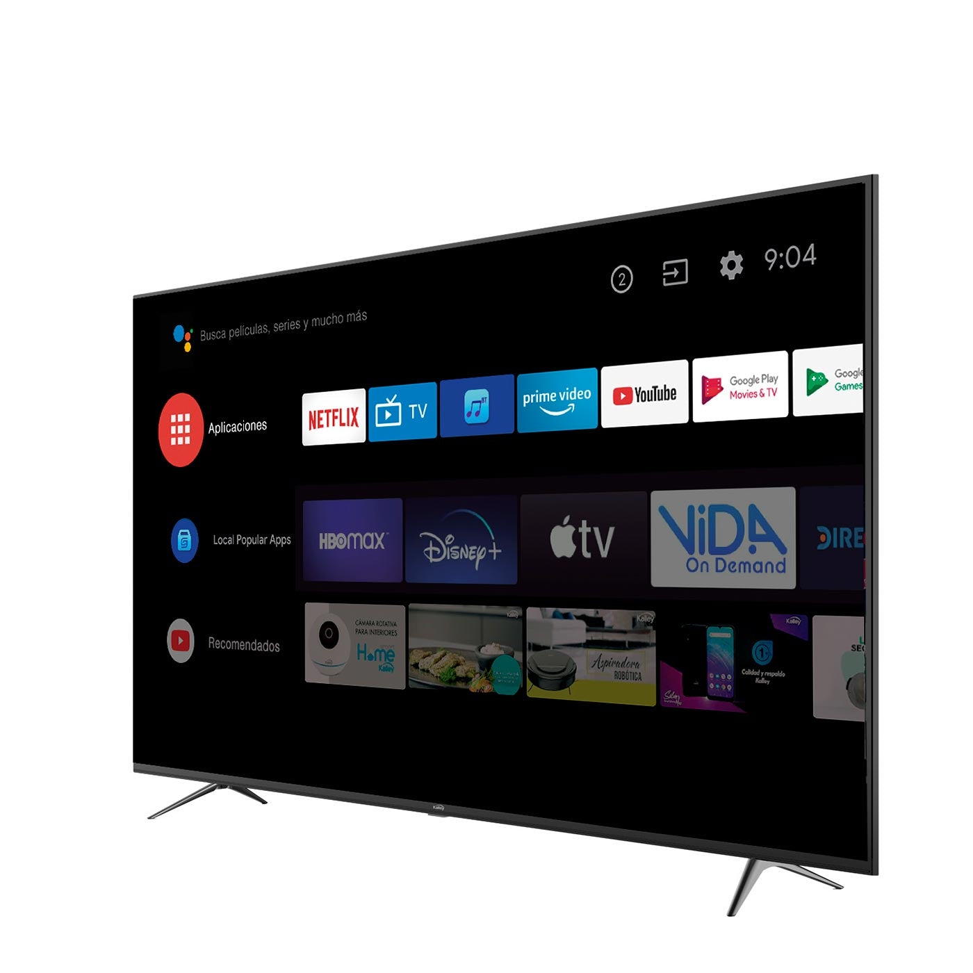 Televisor de 70 Pulgadas 177 cm 4K-UHD LED Smart TV Android Kalley