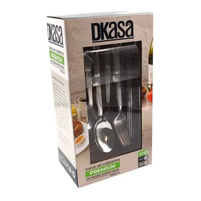 Juego de Cubiertos Dkasa 24 Piezas en Acero