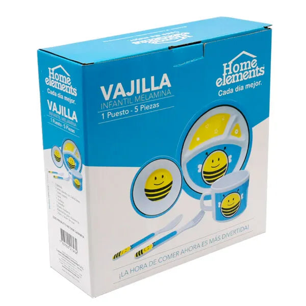 Vajilla de Melamina Infantil Home Elements eHommer