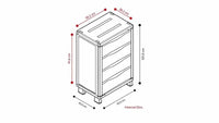 Cajonero Rimax Rattan Wengue