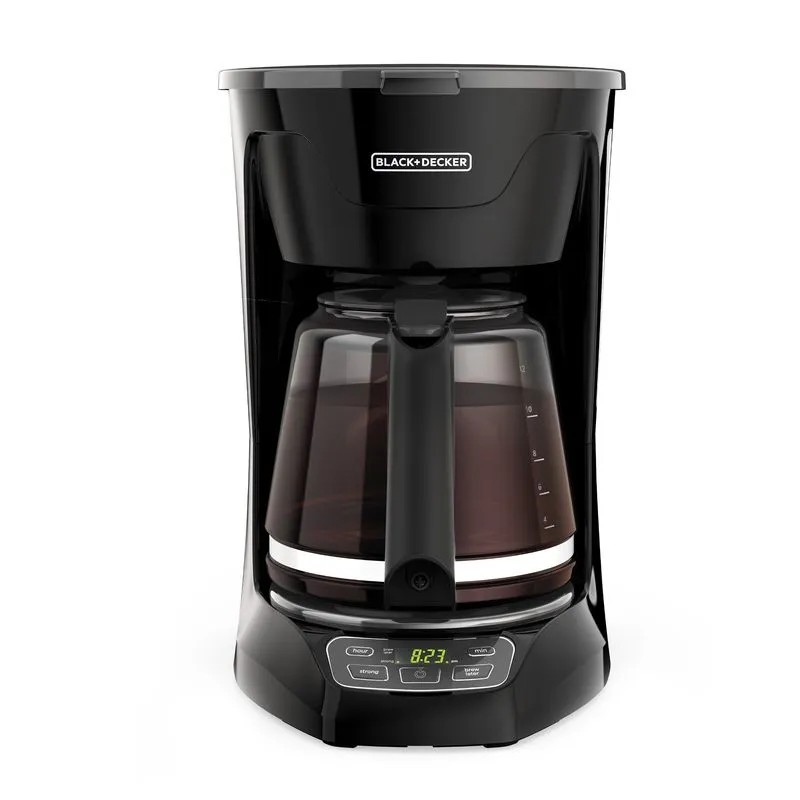 Cafetera Black+Decker de 12 Tazas con Sistema de Programación CM1110B-LA