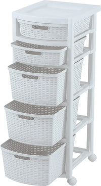 Cajonero X5 con Gavetas Rattan Rimax 