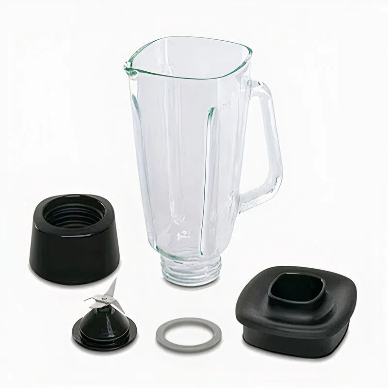 Licuadora optimix ultra 2 velocidades vaso de vidrio Negra Samurai