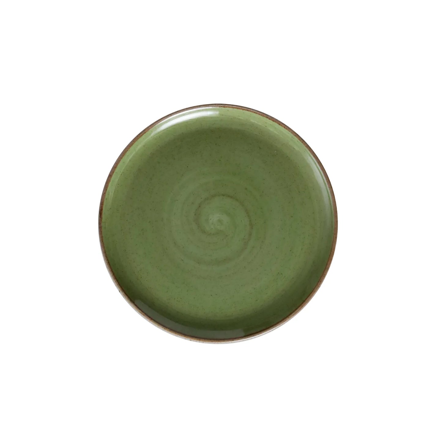 Plato Pando Coupe 17.7 cm Linea Artisan Verde Oliva