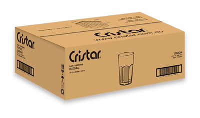 Vaso Lisboa x1 Caja de 24 Unidades Cristar