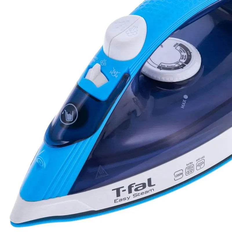 Plancha t-fal a vapor easy antiadherente azul oscuro