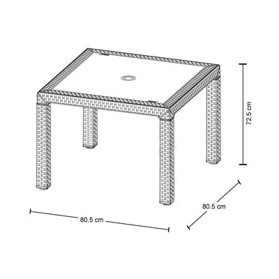 Mesa Eterna 4 Puestos Rimax