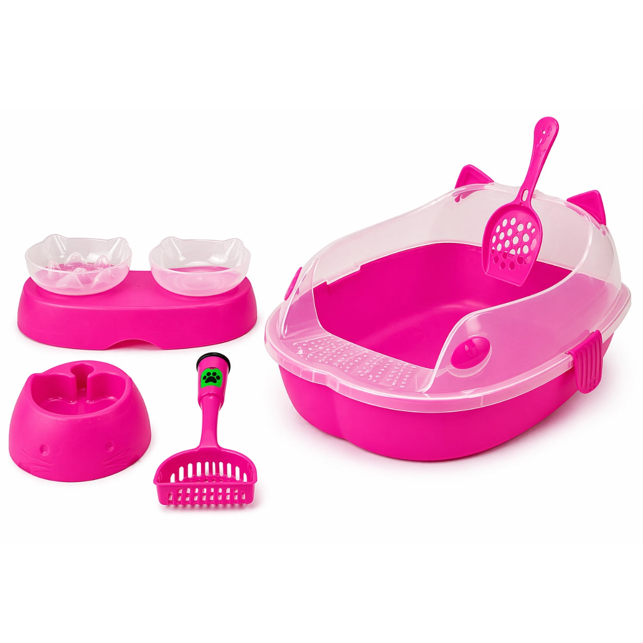 Combo Arenero para Gatos Armaty Color Fucsia 10307352115