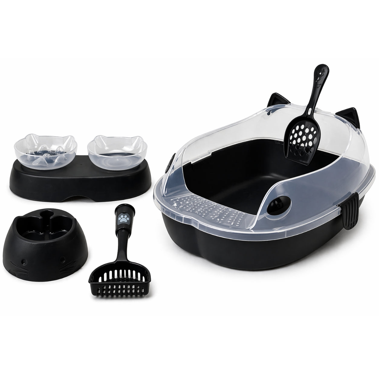 Combo Arenero para Gatos Armaty Color Negro 10307353101