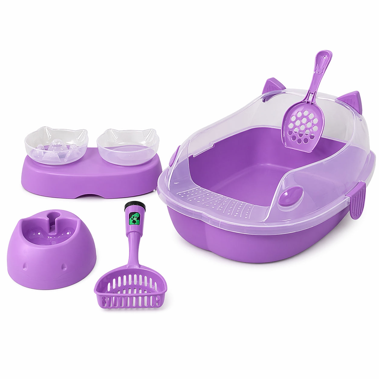Combo Arenero para Gatos Armaty Color Lila 10307350119