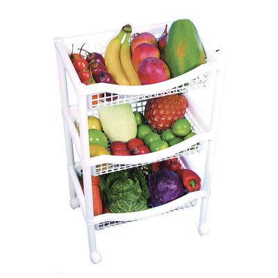 Canasta Móvil Rimax Rectangular de 3 Niveles