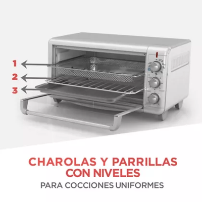 Horno Eléctrico freidor de aire B+D extra amplio 30 litros